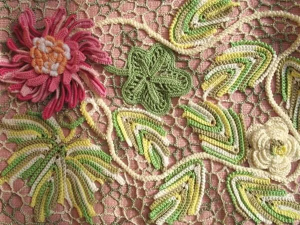 Embossed leaf