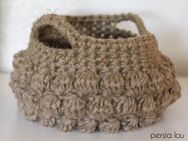 Jute Bobble Basket