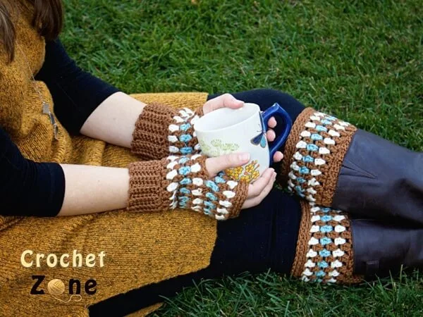 Diamonds & Gems Fingerless Gloves and Boot Cuffs