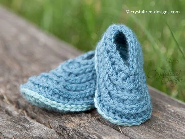 Ridged Baby Booties