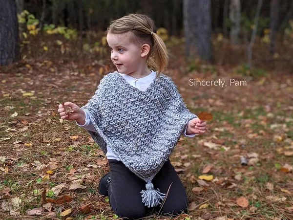 crochet Ragged Falls Poncho free pattern