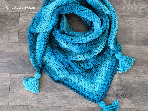Crochet Triangle Shawl Pattern
