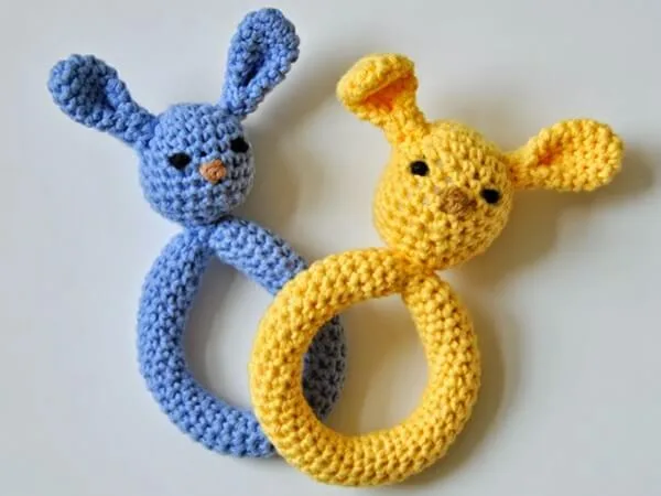 Plush Bunny Teething Ring