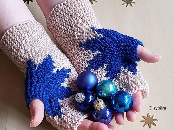 Xmas Star Mitts
