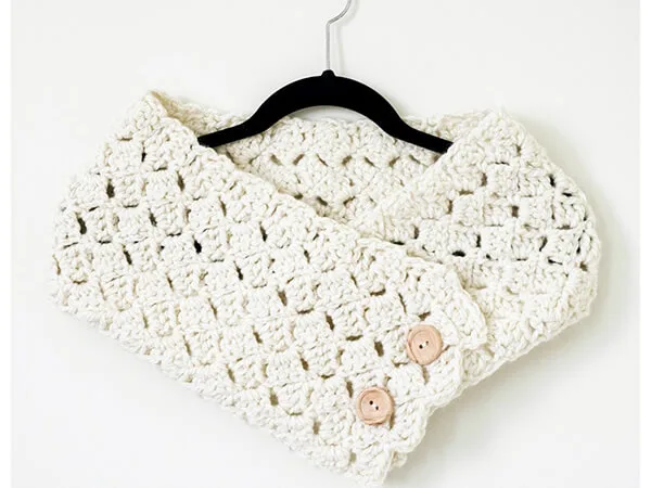 Cross Hatch Button-Up Cowl