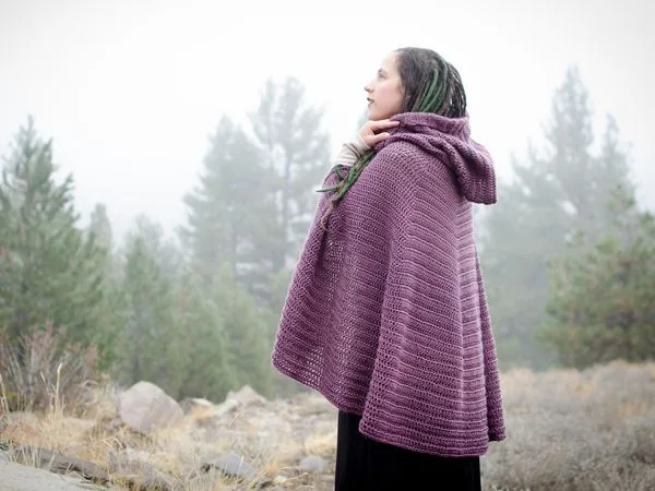 crochet Hooded Cloak free pattern
