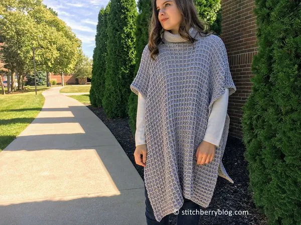 crochet 5th Avenue Poncho free pattern