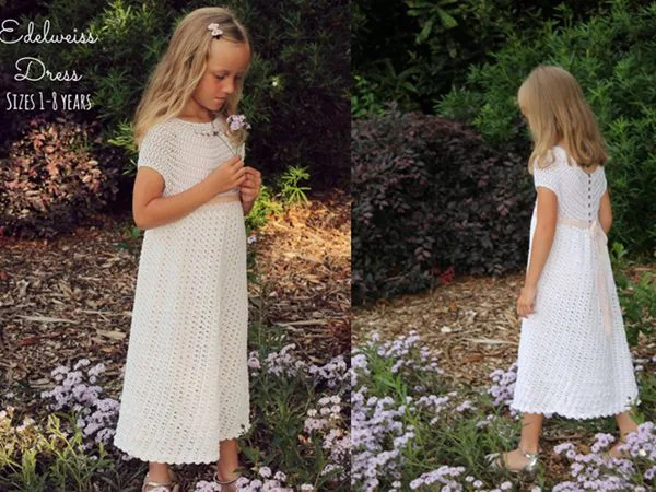 crochet Edelweiss Dress easy pattern