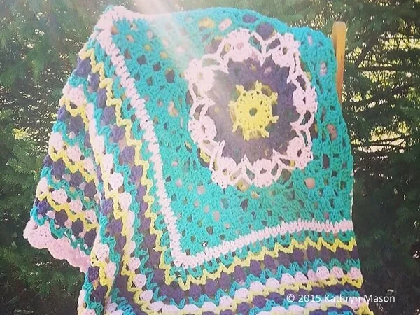 In Grandmother's Garden Blanket