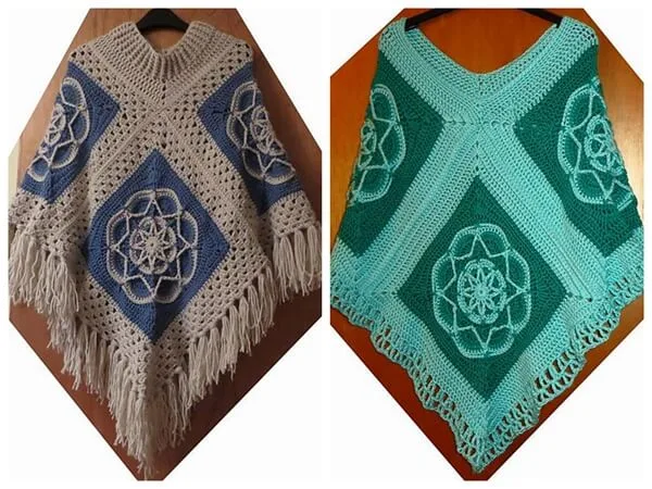 4 Square Poncho