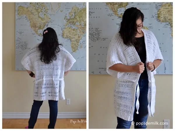 Comfy Crochet House Coat