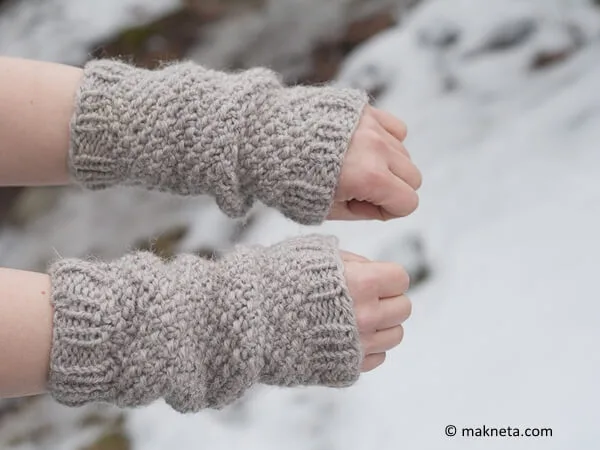 Pearl wrist warmers