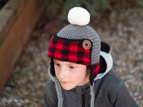 Plaid Trapper Hat