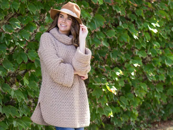 FALLOW FAWN ROLL NECK SWEATER