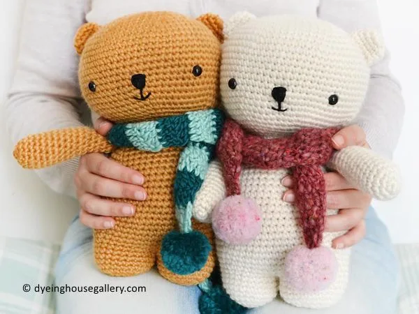 Bear with scarf