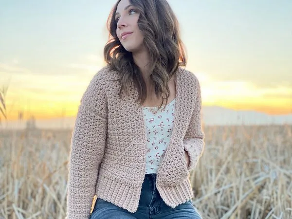 crochet The Sunset Bomber free pattern