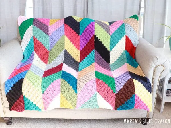 Chevron Scrap Blanket