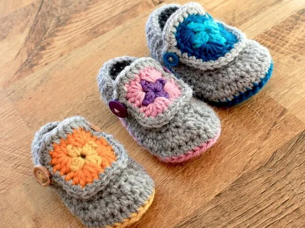 Granny Square Booties