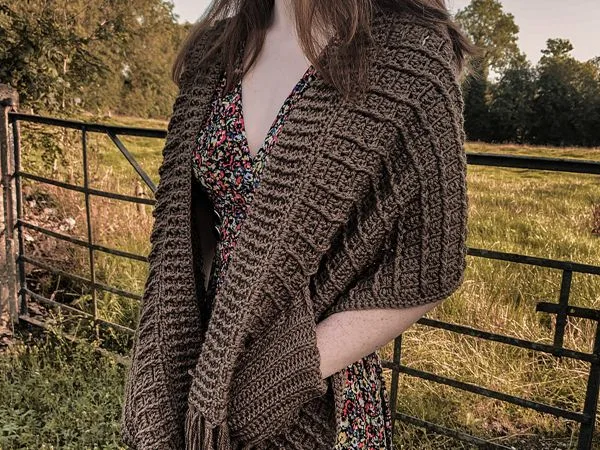 crochet Shawl With Pockets free pattern
