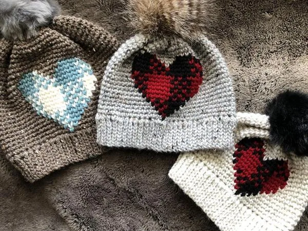 crochet Plaid About You Beanie easy pattern