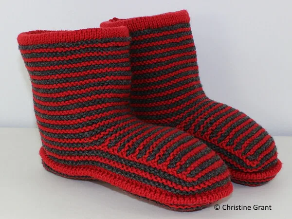 Cloudborn Fibers Adult Stripe Boots