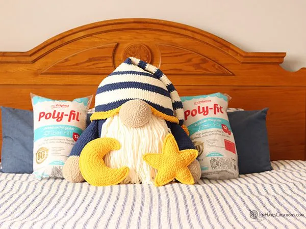 crochet Sleepy Time Gnome Pillows free pattern