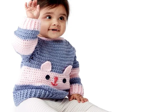 crochet CHARACTER SWEATERS free pattern