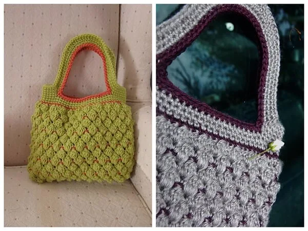 Peachy Green Purse