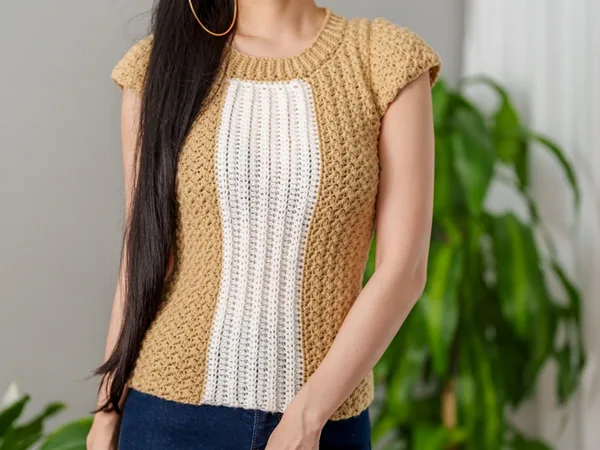 crochet Short Sleeve Top easy pattern