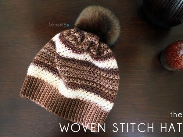 CROCHET WOVEN STITCH HAT