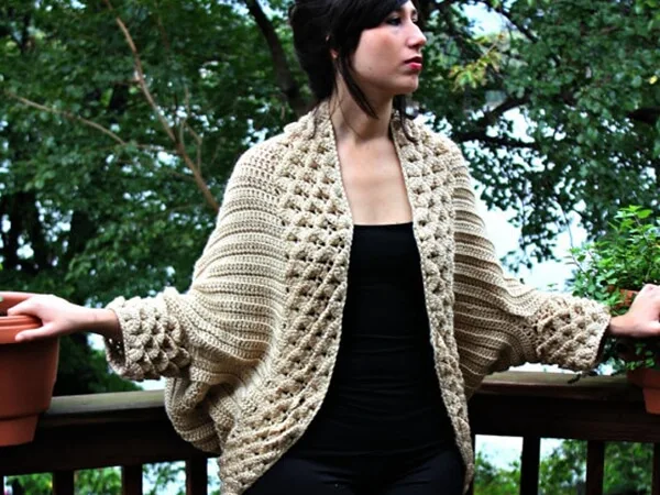 Crocodile Stitch Cardigan