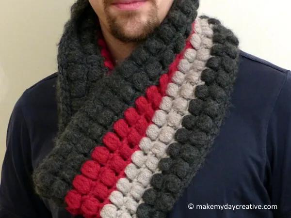 Bubble Wrap Crochet Cowl