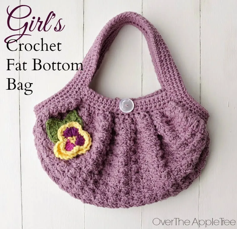 Girl's Crochet Fat Bottom Bag