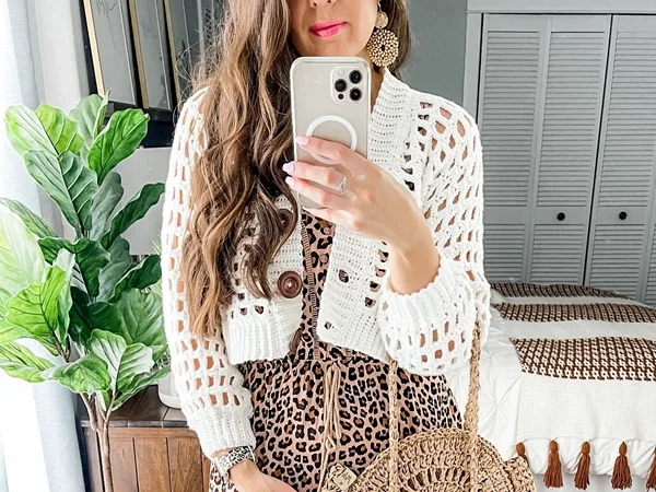 Peek-A-Boo Crop Cardigan