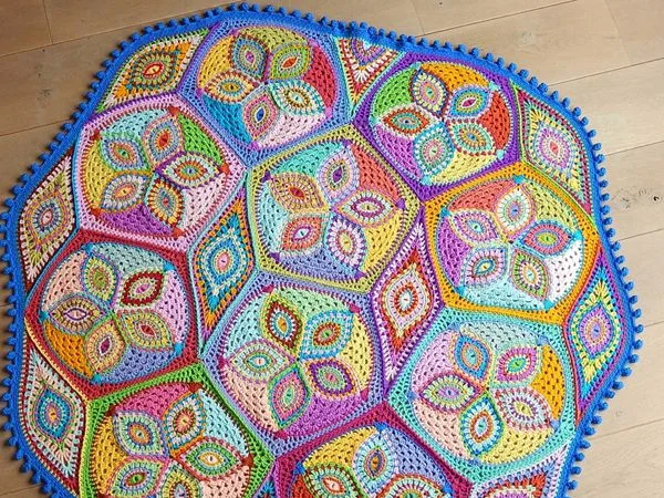 Crochet pattern KALEIDOSCOPE blanket