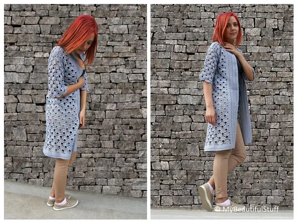 Stylish Crocheted Jacket