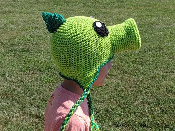 crochet Pea Shooter Crochet Hat free pattern
