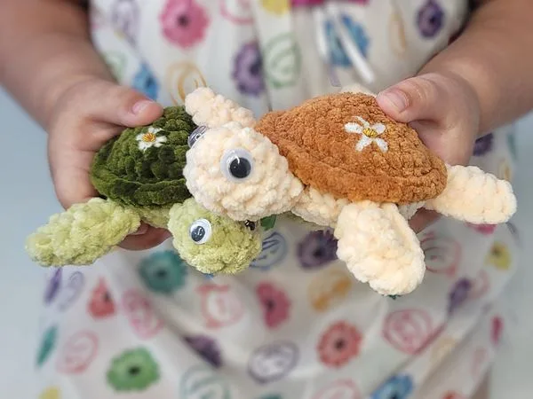crochet Cute Turtle free pattern