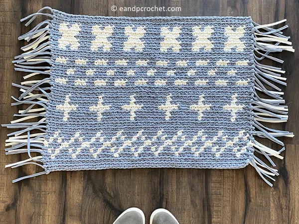 cochet T-Shirt Yarn Rug free pattern