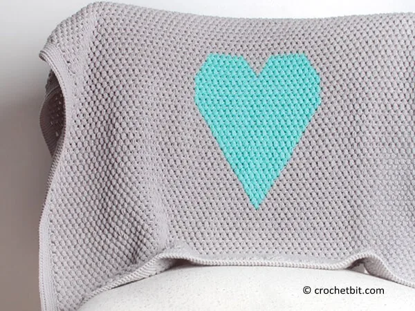 Heart Baby Blanket Crochet
