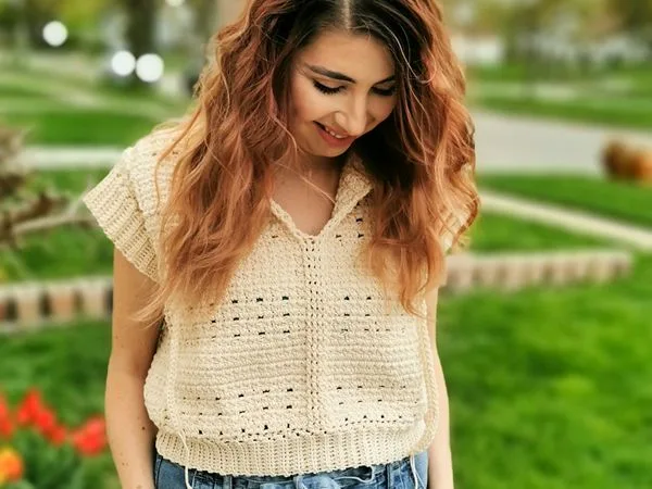crochet Bayswater Top free pattern