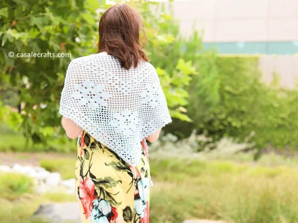 crochet Frontier Shawl free pattern