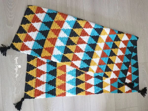 Crochet Triangle Blanket