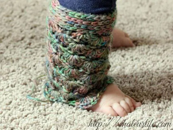 Simple Shells Toddler Legwarmers