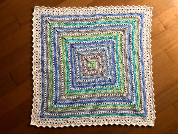 crochet Goodnight Kisses Baby Blanket free pattern