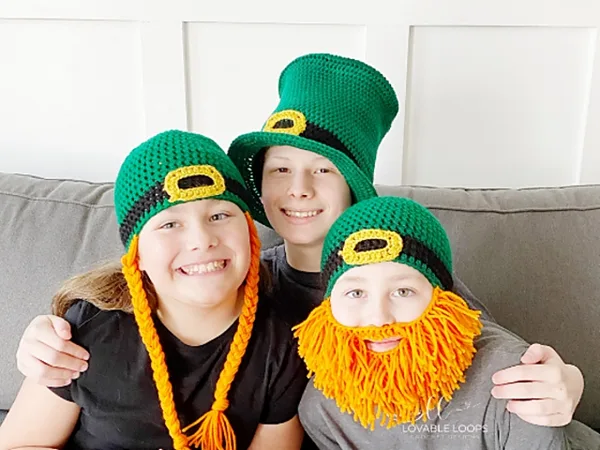crochet Leprechaun Beanie free pattern