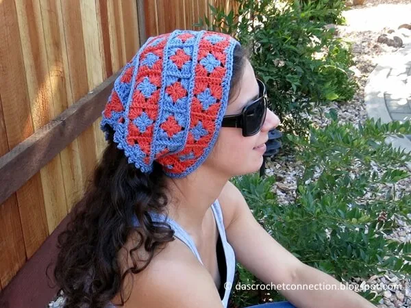 Mini Granny Square Bandana