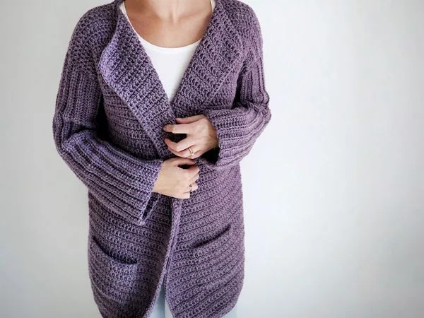 crochet Sunday Coffee Cardigan free pattern