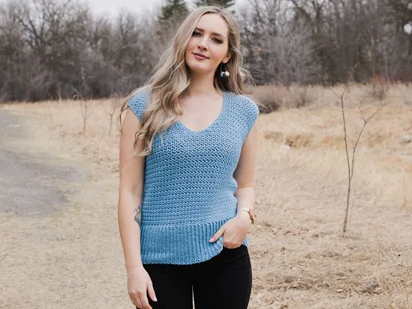 crochet Tyndall Top free pattern