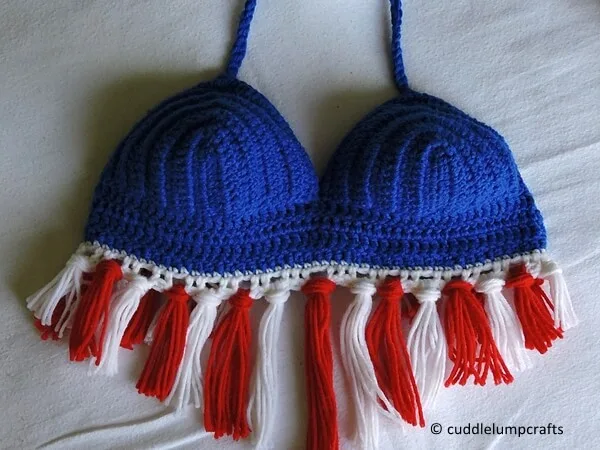 Red White and Blu-kini Top